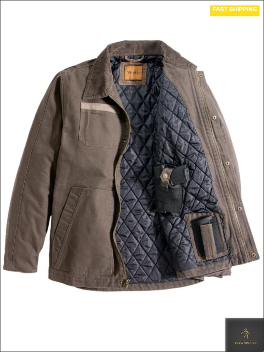 Concealed Carry Jacket for Men - Heavy Duty Canvas Tactical Chore Coat